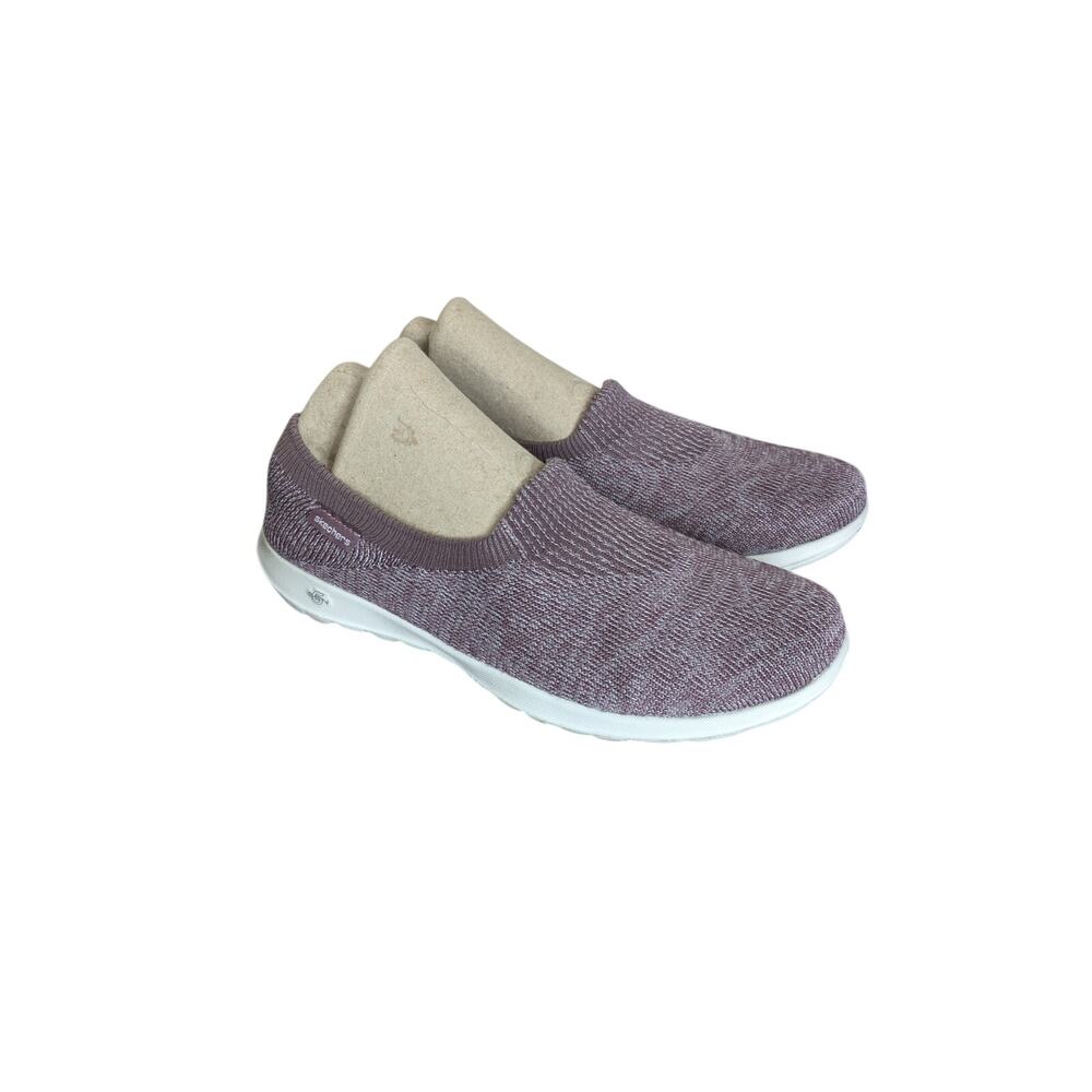 Skechers GoWalk Lite Euphoria GoGa Mat Sneakers Womens 8 Mauve Socknit 360 Comfy